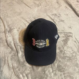 New Era Navy  boston World Series Champions Hat